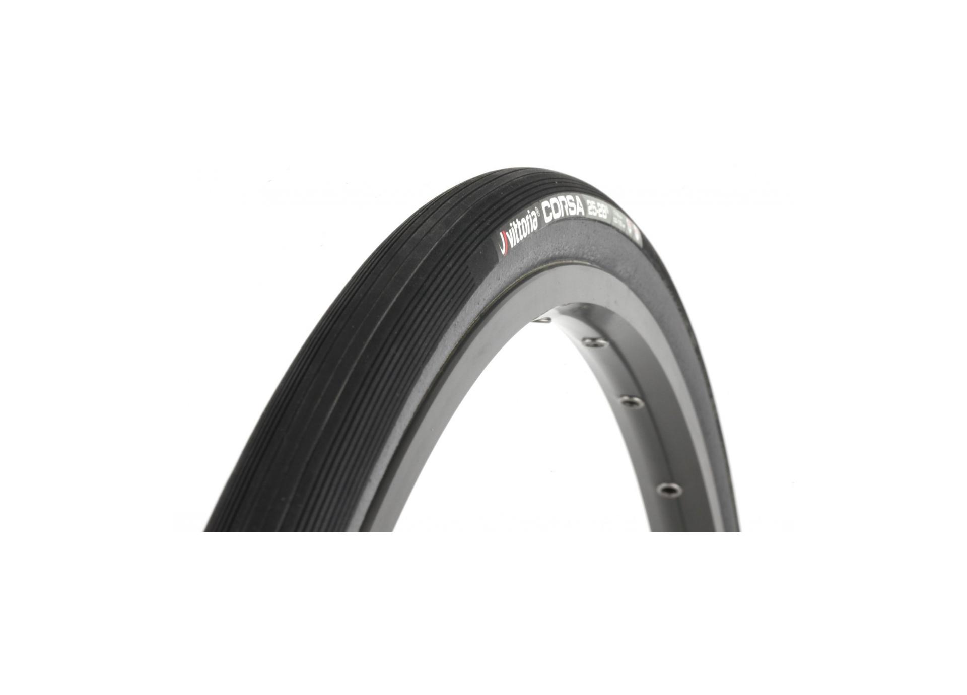 Vittoria Corsa G+700x25C Clincher Black/Gray Sidewall x2 Road Tyre 