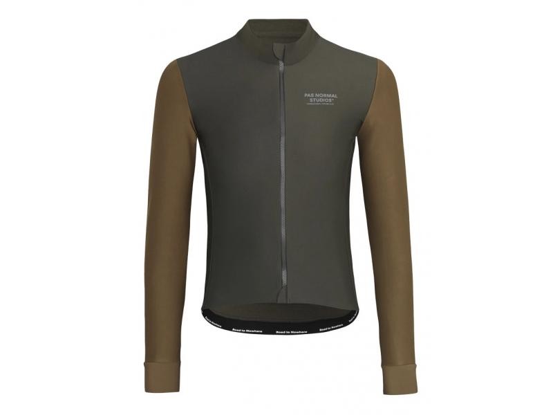 MECHANISM THERMAL LONG SLEEVE JERSEY - DARK OLIVE / ARMY BROWN