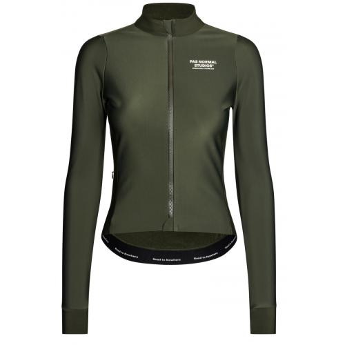 WOMEN'S MECHANISM THERMAL LONG SLEEVE JERSEY - EARTH / DARK STOR