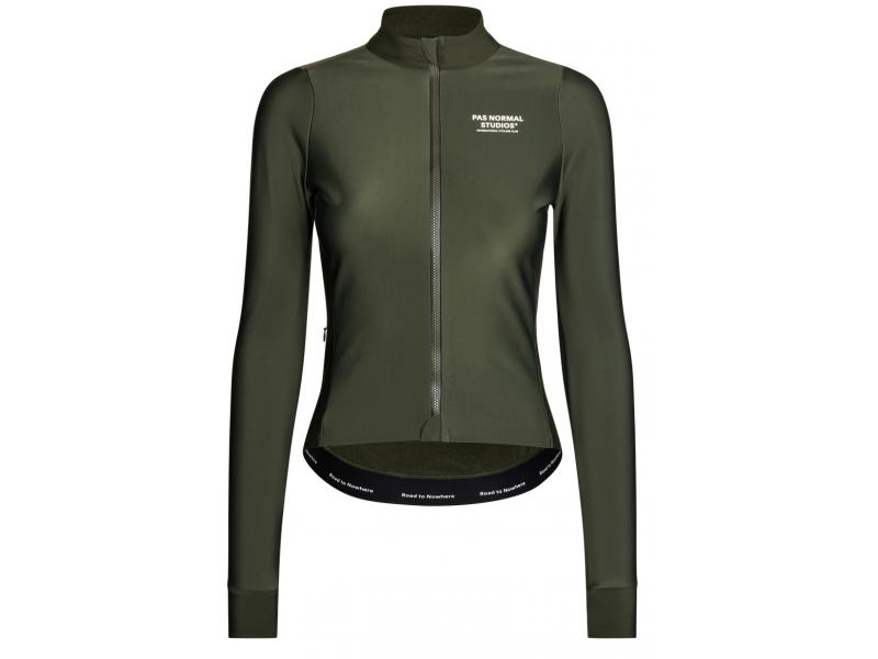 WOMEN'S MECHANISM THERMAL LONG SLEEVE JERSEY - EARTH / DARK STOR