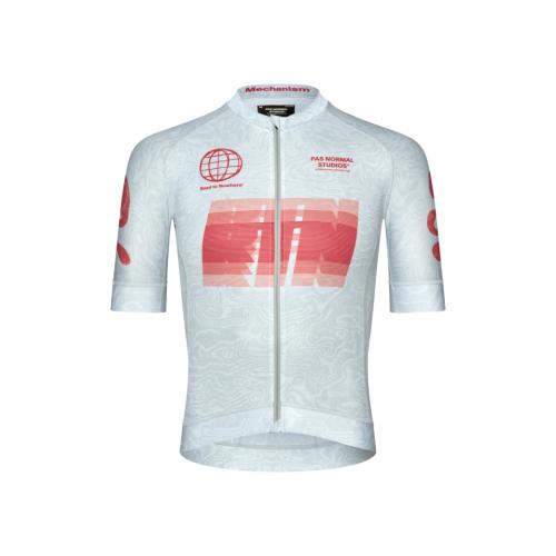 PAS NORMAL STUDIOS | MECHANISM LOGO JERSEY | AOP RTN LIGHT AQUA