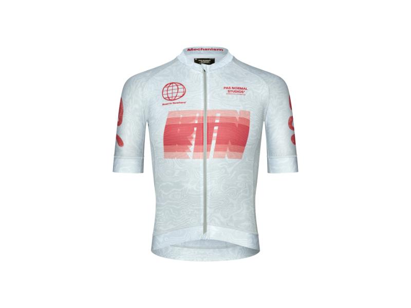 PAS NORMAL STUDIOS | MECHANISM LOGO JERSEY | AOP RTN LIGHT AQUA